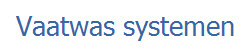 Vaatwas systemen